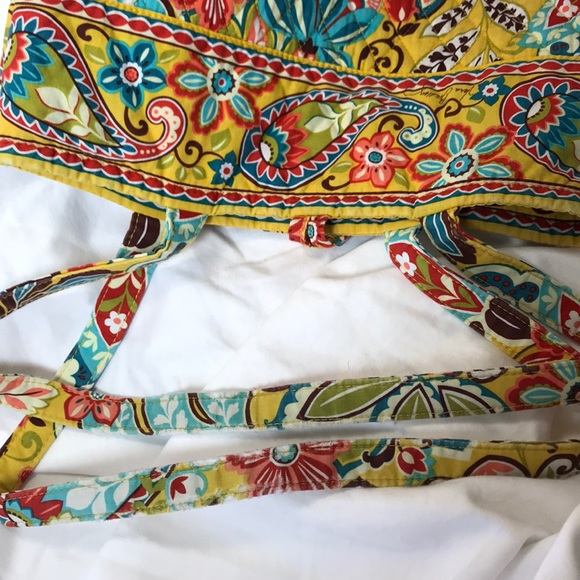VERA BRADLEY. Tote bag. Yellow/multi-color. - Picture 4 of 10